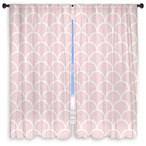 Pink Seamless Vector Pattern. Window Curtains 67846880