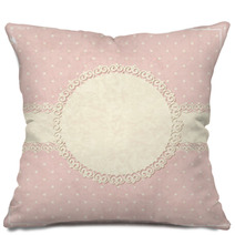 Pink Vintage Grunge Background Pillows 51309878