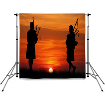 Pipers At Sunset Backdrops 53652466