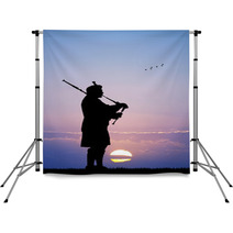 Pipers At Sunset Backdrops 65251071