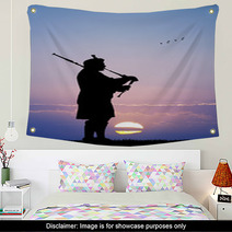 Pipers At Sunset Wall Art 65251071