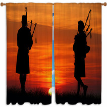 Pipers At Sunset Window Curtains 53652466