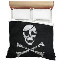 Pirate Flag Closeup Bedding 19985699