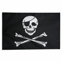 Pirate Flag Closeup Rugs 19985699