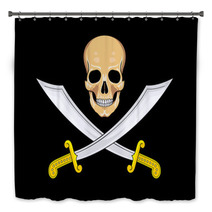 Pirate Flag Jolly Roger Bath Decor 61244257