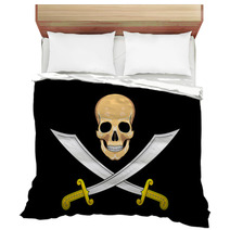 Pirate Flag Jolly Roger Bedding 61244257