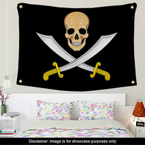 Pirate Flag Jolly Roger Wall Art 61244257