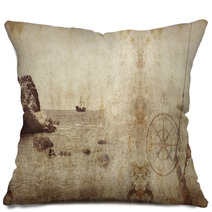 Pirate Grunge 2 Pillows 54515927
