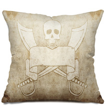 Pirate Grunge Map 1 Pillows 65155219