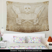 Pirate Grunge Map 1 Wall Art 65155219