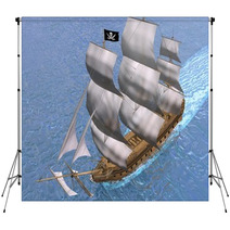 Pirate Ship - 3D Render Backdrops 60438125