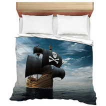 Pirate Ship On The High Seas Bedding 145637920
