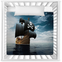 Pirate Ship On The High Seas Nursery Decor 145637920
