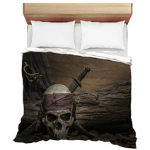 Pirate Skull With Two Swords Bedding 123883659