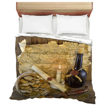Pirate Treasures With Candle_2 Bedding 49391235