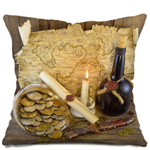 Pirate Treasures With Candle_2 Pillows 49391235