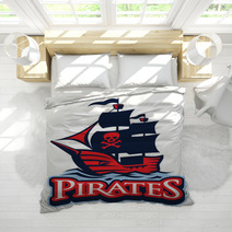 Pirate Vessel Mascot Bedding 136186564
