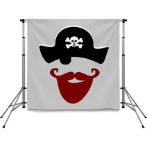 Pirate With Red Beard Backdrops 51488214
