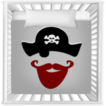 Pirate With Red Beard Nursery Decor 51488214