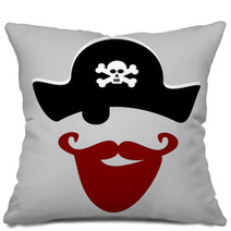 Pirate With Red Beard Pillows 51488214