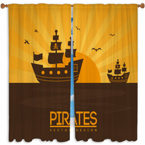Pirates Window Curtains 54700082