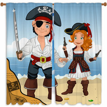 Pirates Window Curtains 65816769