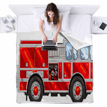 PixelArt: FireTruck Blankets 26336914