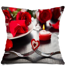 Place Setting For Valentine's Day Pillows 58128924
