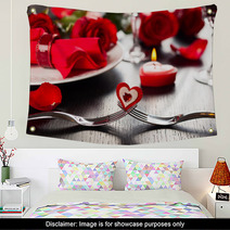 Place Setting For Valentine's Day Wall Art 58128924