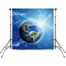 Planet Earth In Space Backdrops 60048246