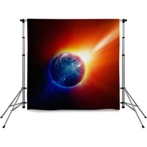 Planet Earth In Space Backdrops 67674223