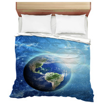 Planet Earth In Space Bedding 60048246