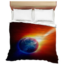 Planet Earth In Space Bedding 67674223