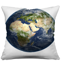 Planet Earth White Isolated Pillows 58820926