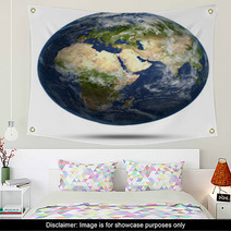 Planet Earth White Isolated Wall Art 58820926