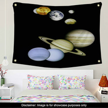 Planets In Outer Space. Wall Art 2960239
