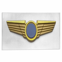 Plastic Pilot Wings Rugs 98992978