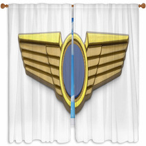 Plastic Pilot Wings Window Curtains 98992978
