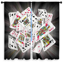 Playing Cards Window Curtains 8435896