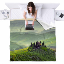 Podere In Toscana, Italia Blankets 43281826