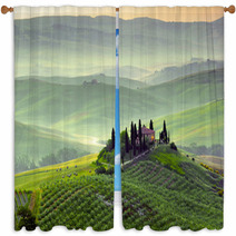 Podere In Toscana, Italia Window Curtains 43281826