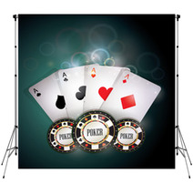Poker Cards And Chips Backdrops 29132706