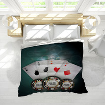 Poker Cards And Chips Bedding 29132706
