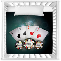 Poker Cards And Chips Nursery Decor 29132706