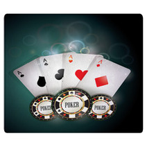 Poker Cards And Chips Rugs 29132706