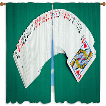 Poker Cards Window Curtains 66035453