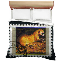 Polecat or Ferret Vintage Stamp Design Bedding 100130223