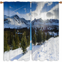Polish Tatra Mountains In Winter Window Curtains 59787644
