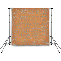 Polka Dot Background. Vintage Vector Rhombus Pattern Backdrops 68851240
