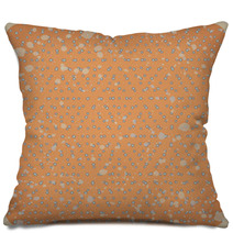 Polka Dot Background. Vintage Vector Rhombus Pattern Pillows 68851240
